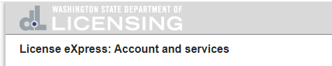 permit number WA DOL